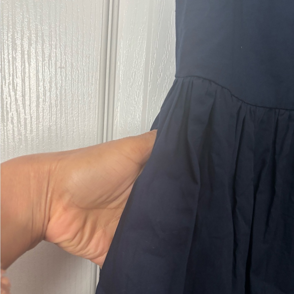 English Factory Navy Maxi Dress with Ruffle Detail - Picture 4 of 10